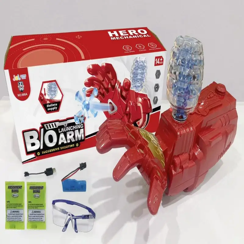 Iron Man, Lanceur de Bombes À Eau, Bras Robotisé, Gant de Cosplay,Excellent  Cadeau pour Les Fans de Iron Man, Jouets Éducatifs pour Enfants A