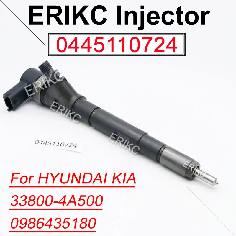 

0445110724 DIESEL FUEL INJECTOR 0 445 110 724 Common Rail Injection Nozzle 0445 110 724 for BOSCH HYUNDAI KIA 33800-4A500