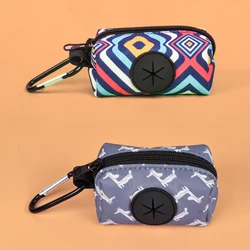 Stylish Dog Poop Bag for Effortless Cleanup (Single or Double Pack) (Geometric and poodle)