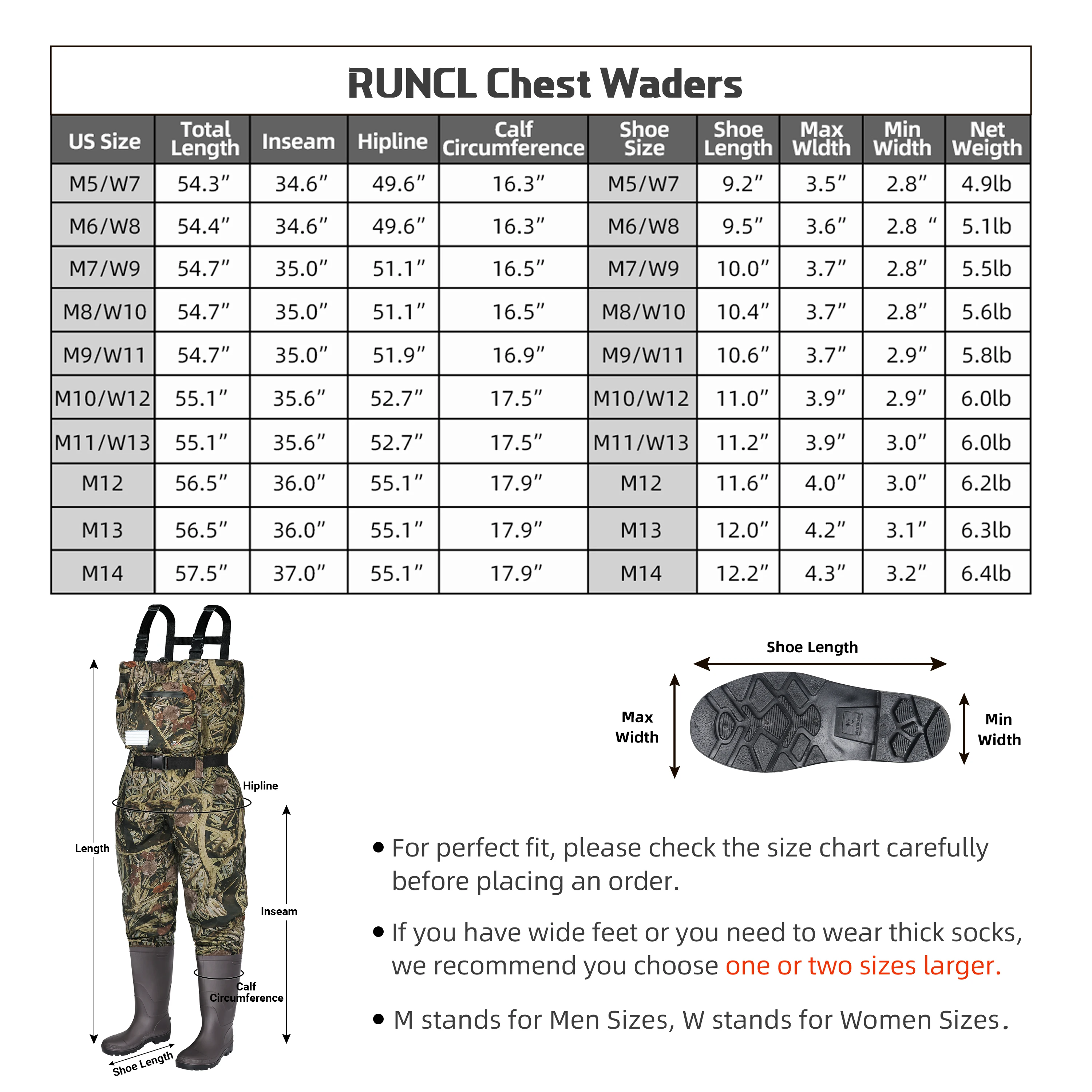 RUNCL Kids Chest Waders with Boots, Youth Waders Breathable Waterproof  Reinforced Nylon PVC Outer Layer, Fishing Hunting Waders For Toddler ＆  Child 通販