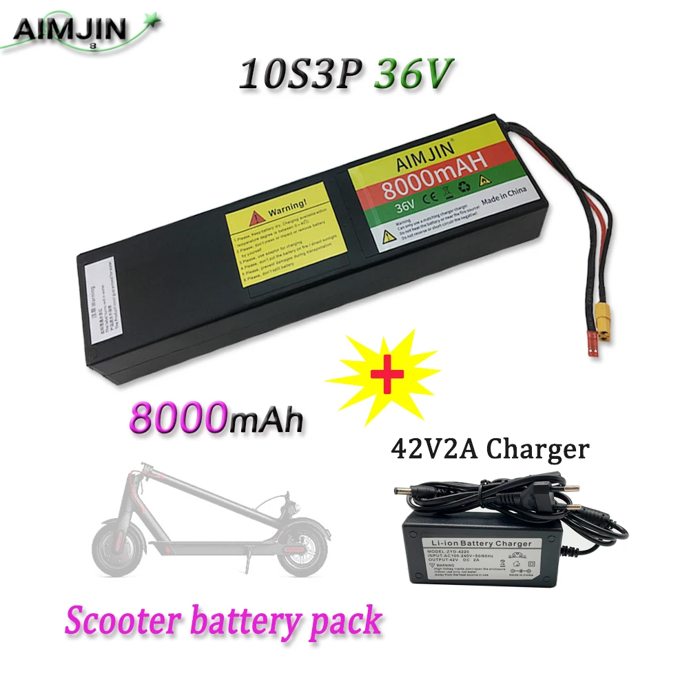 

10S3P 36V 8000mAh Electric Scooter Lithium Battery Pack, 500W Battery Suitable For Electric Scooter Battery Updates