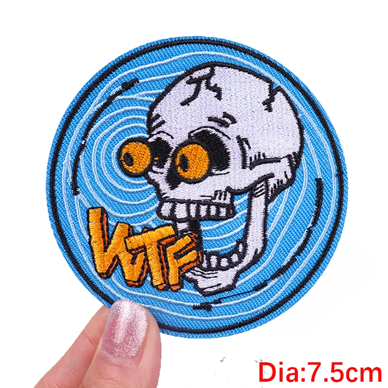 Description Picture 5 of itemHorror Movies Embroidery Patches On Clothes Jackets Hats DIY Punk Patch Iron On Patches For Clothing Thermoadhesive Patches