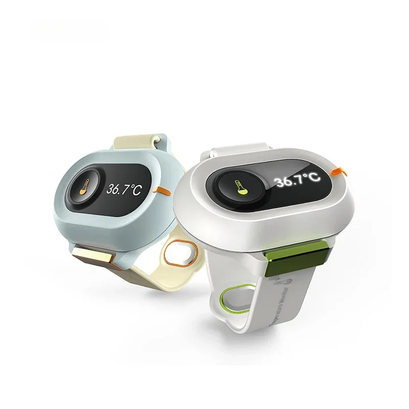 Baby digital smart thermometer bracelet bluetooth body non touch contact mini multi thermometer indoor outdoor home