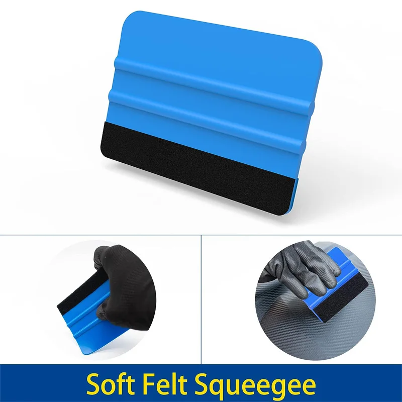 Car Wrapping Tools Automotive Film Tools 9Pcs Car Glass Window Tint Film Installation Tools Kit with Air Release Tool Pen Felt Squeegee Vinyl Knife Vinyl Wrap Gloves car wrapping tools,automotive film tools