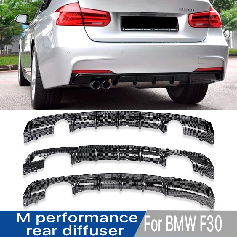 

M Performance Style Rear Diffuser Front Lip Trunk Spoiler Gloss Black For BMW 3 Series F30 F31 F35 M3 Sport 2012-2019