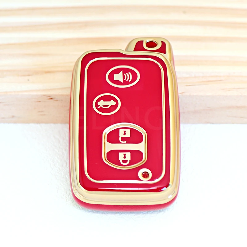 TPU Car Key Case Cover for Toyota Camry Crown Majesta Highlander Land Cruiser Prado Kluger Mark X Subaru Foreste XV Protector 6