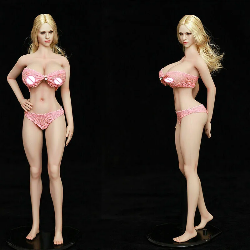 

LDDOLL 1/6 Girl Flexible Silicone Body 28XL Pink Skin Seamless 12" Figure Body