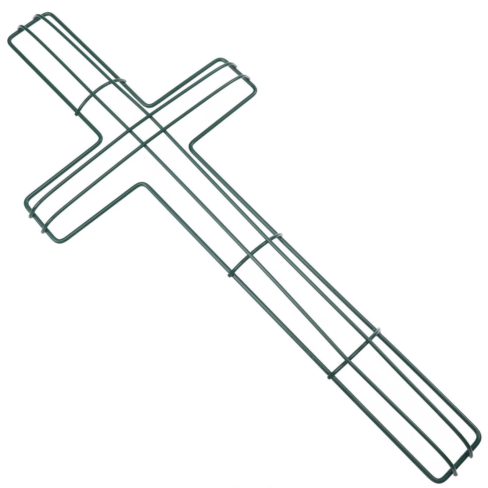 

Easter Iron Wreath Frames Cross Shaped Garland Frame Festival Garland Rack DIY Iron Wreath Support Making Supplies