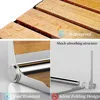 Folding Shower Seat Wall Mounted Foldable Shower Bench,Home Care Teak Shower Seat The Anti Pinch Design Makes Folding Safer 3