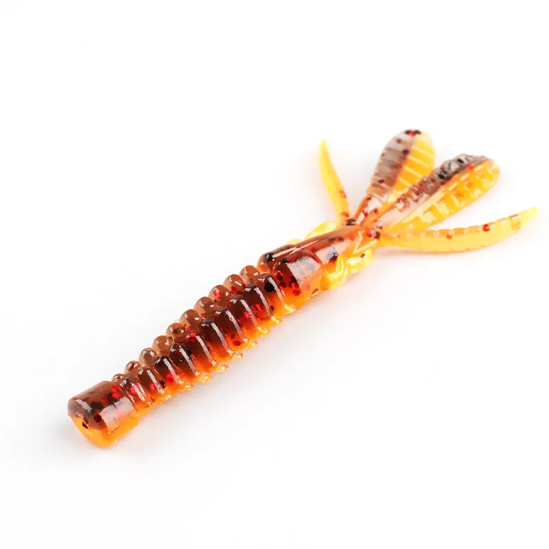 Fishing Lure Float Shrimp Soft Bait Drop-shot Ned Rig Worm Artificial Lures  6cm 7cm Add Salt Fish Attractant Lot 8 Pieces Sale