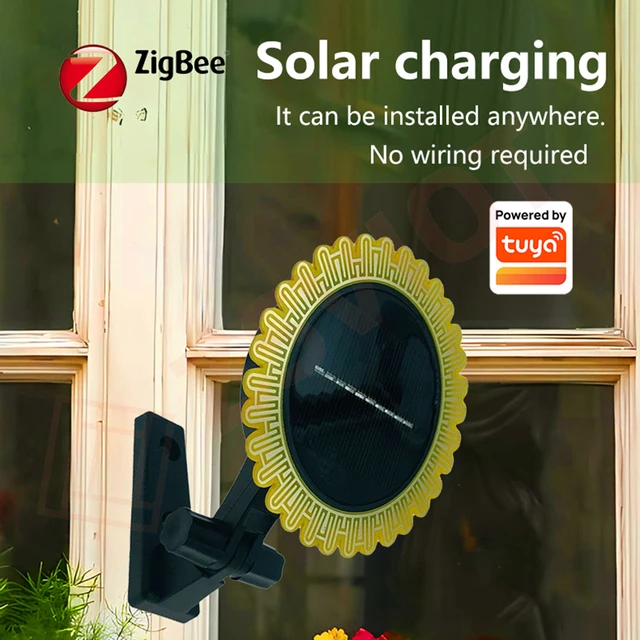 Tuya Smart Zigbee light and rain sensor 2-in-1 function, built-in lithium battery , Light and rainwater detection Smart life App 6