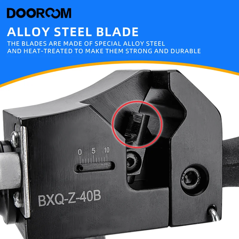 DOOROOM Rotating Stripper Cable Wire Stripping Pliers Skin Cable Stripping Tools Scissors Fiber Optic Crimper Cable Wires 3