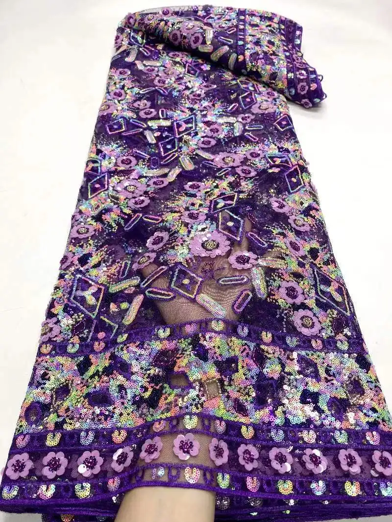 

High Quality African nigerian tulle Lace Fabric Organza Embroidery guipure Party Dress Brocade Jacquard French Lace JY39