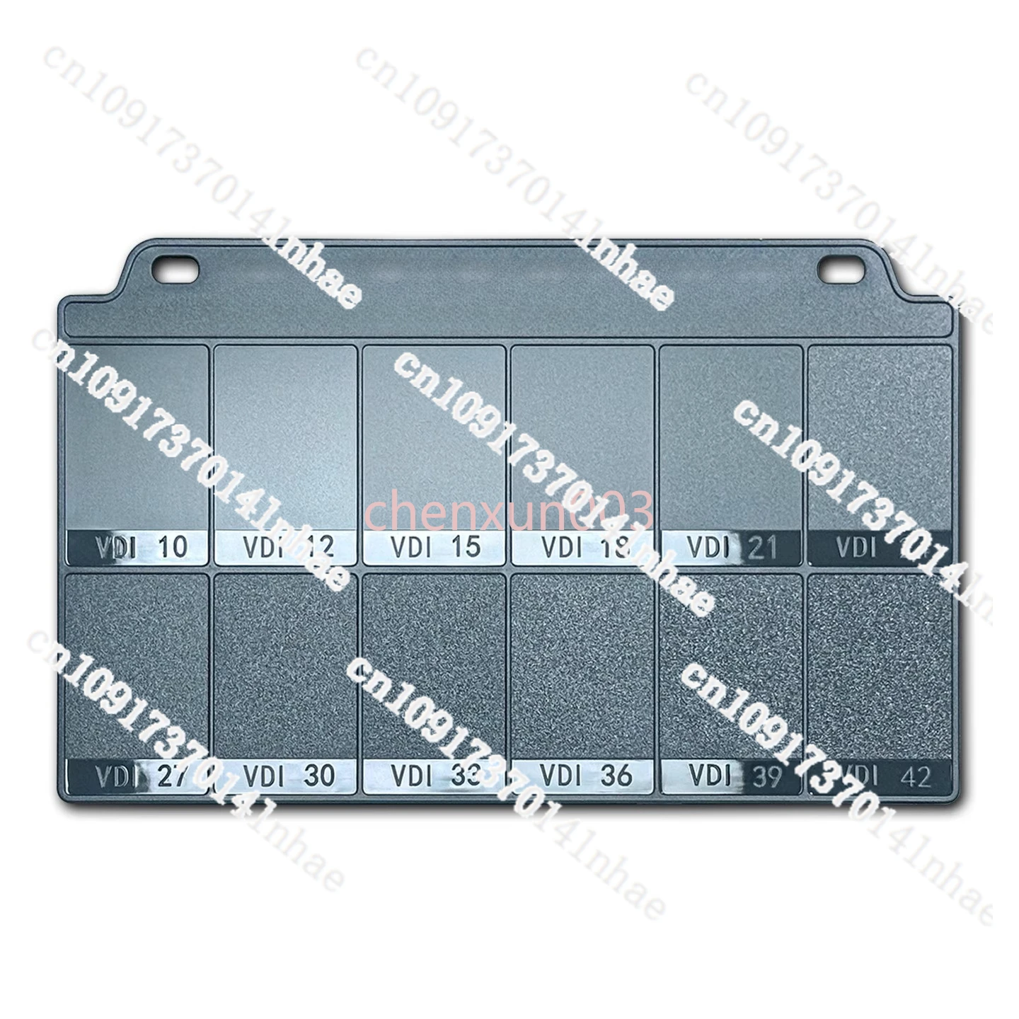 VDI3400 가죽 패턴 표면 거칠기 비교 샘플 마감 비교 샘플