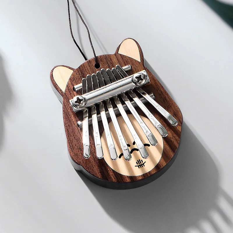 HLURU Mini 8 Key Kalimba, Portable Thumb Piano for Kids & Beginners, Finger Piano with Tuning Hammer, Perfect Musical Gift & Ins
