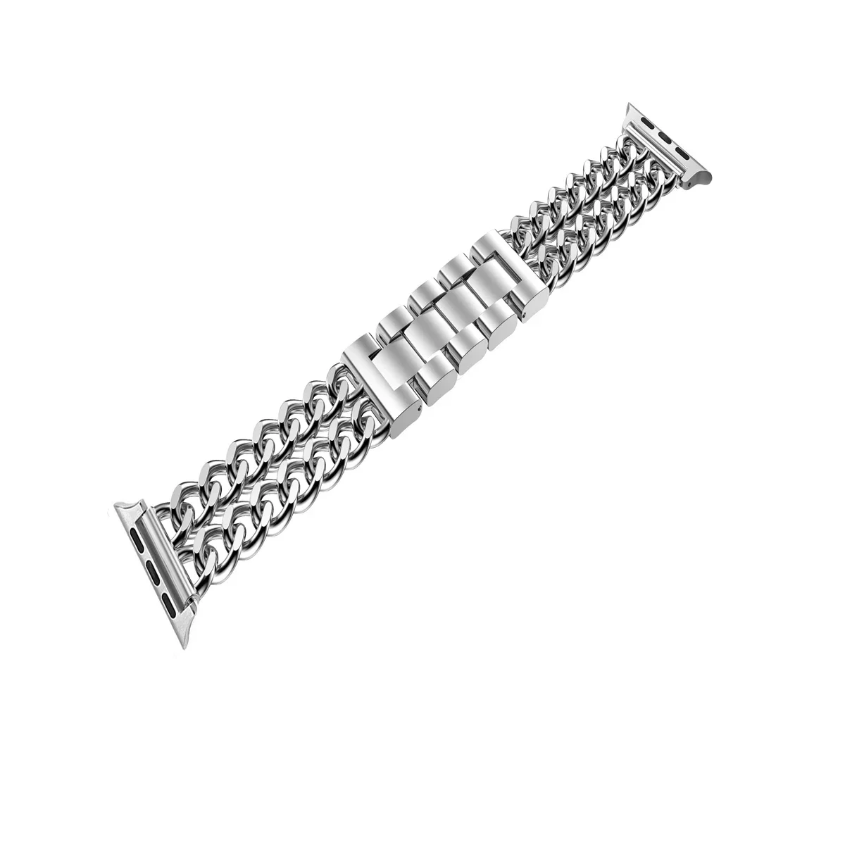 Double Row Stainless Steel For iWatch Band 42/44/45/49mm 38/40/41mm For iWatch Series Ultra Se 8/7/6/5/4/3/2/1_voghion.com