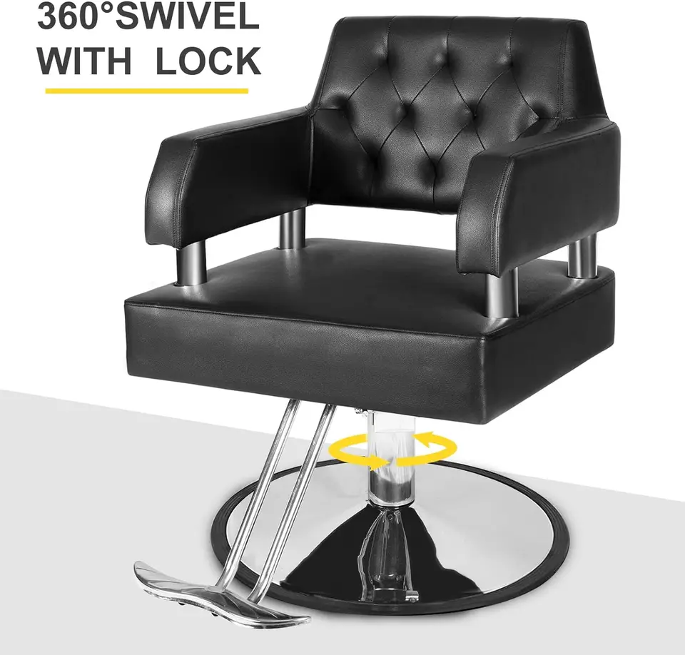 Polar Aurora Barber Chair Salon Chair for Hair Stylist with