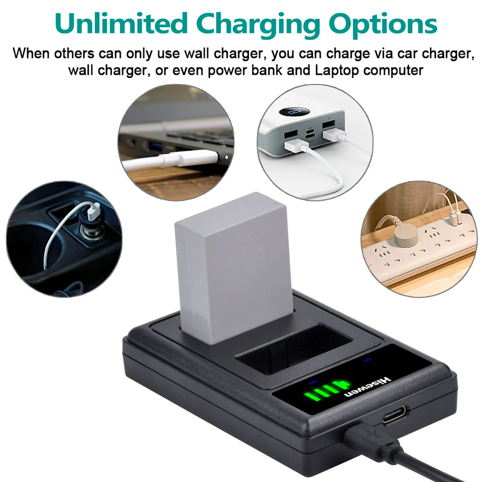 1500mAh NB-10L NB 10L Battery with USB Dual Charger for Canon