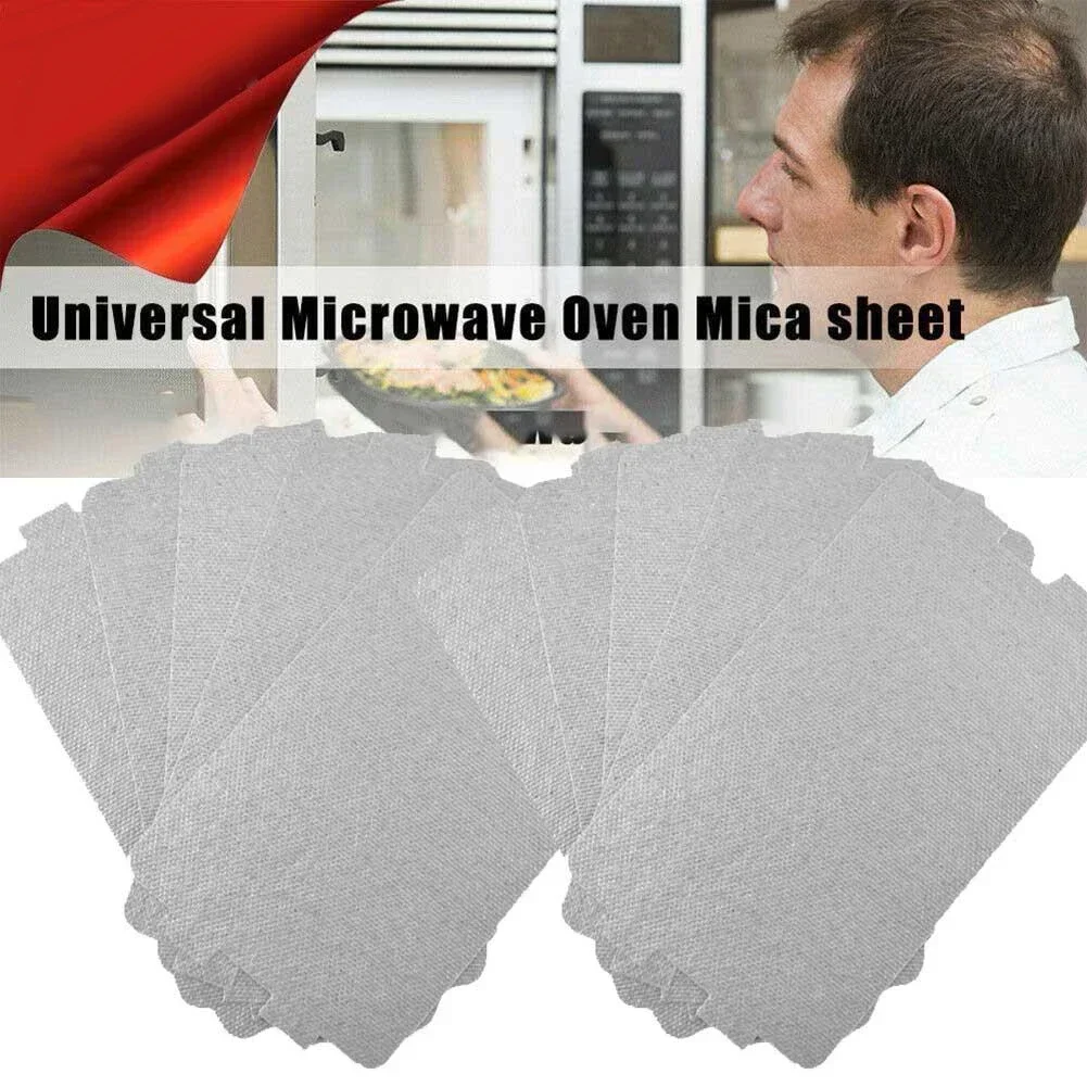 10pcs Microwave Oven Mica Sheet Kitchen Accessories Waveguide Cover Plate 11.6x6.5cm Microwave Oven Hair Dryer