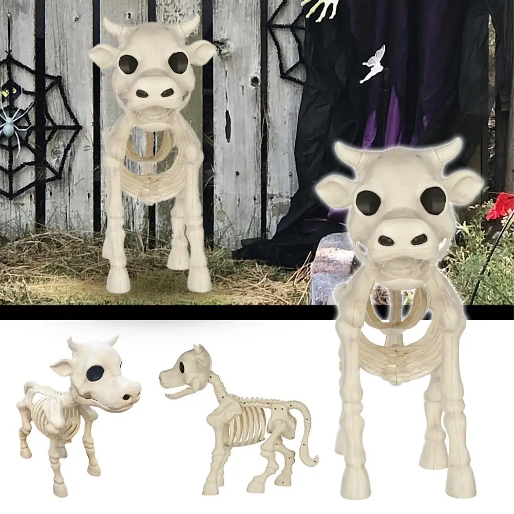 

Cow Skeleton Halloween Decoration 2023 New Skeleton Prop Halloween Cow Skeleton, 2024 Decorative Haunted Skull, Halloween C U6Q2