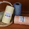 2mm Metallic Gold Hollow Cotton Linen Yarn for DIY Crochet Hats Bags Handmade Crafts Soft and Shiny Round Strand Yarn Thread 4