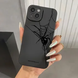 Halloween Black Spider Web Print Phone Case Cover - Galaxy A53 (1)