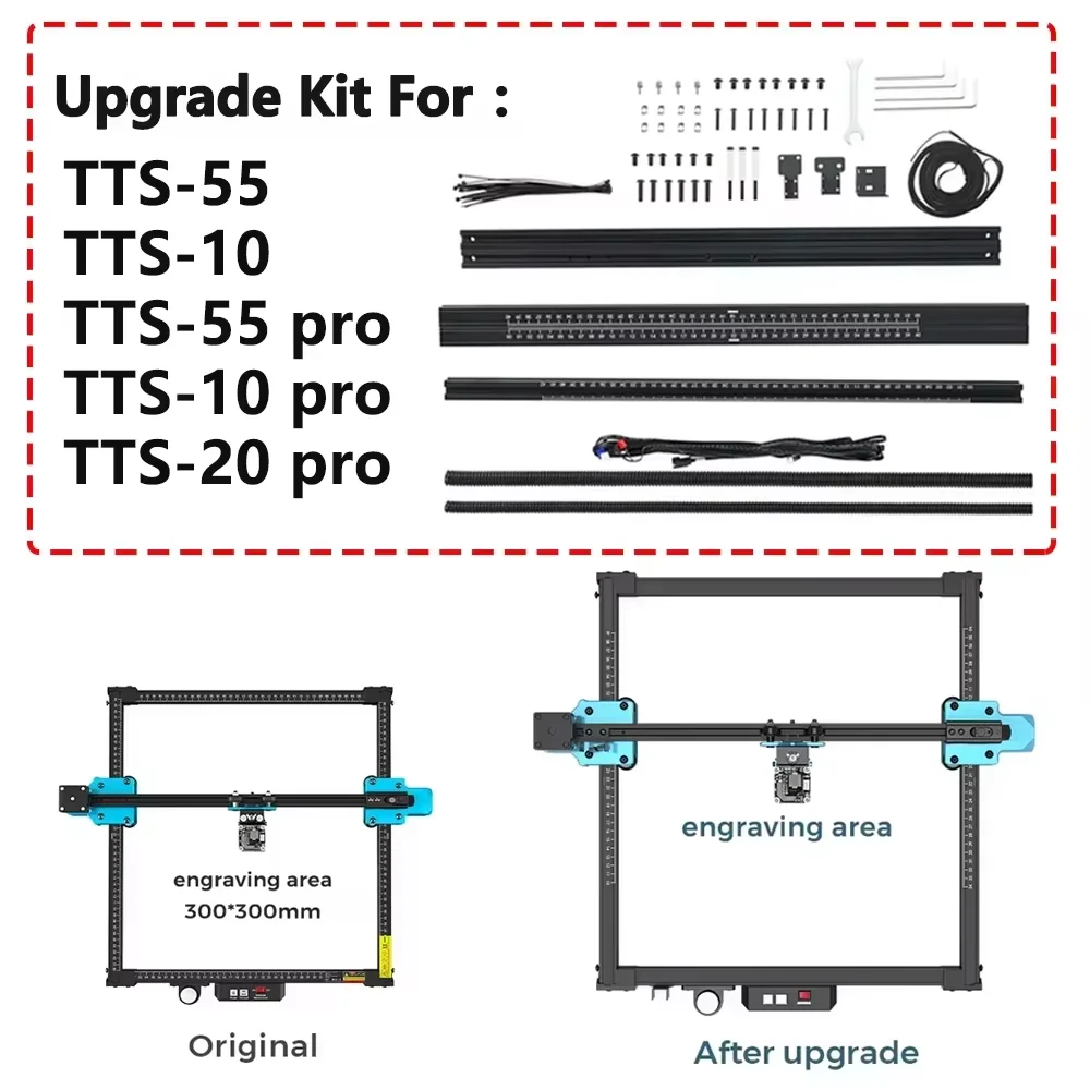 600X600mm Expansion Kit for Upgrade TTS-25/TTS-55/TTS-10 TTS pro