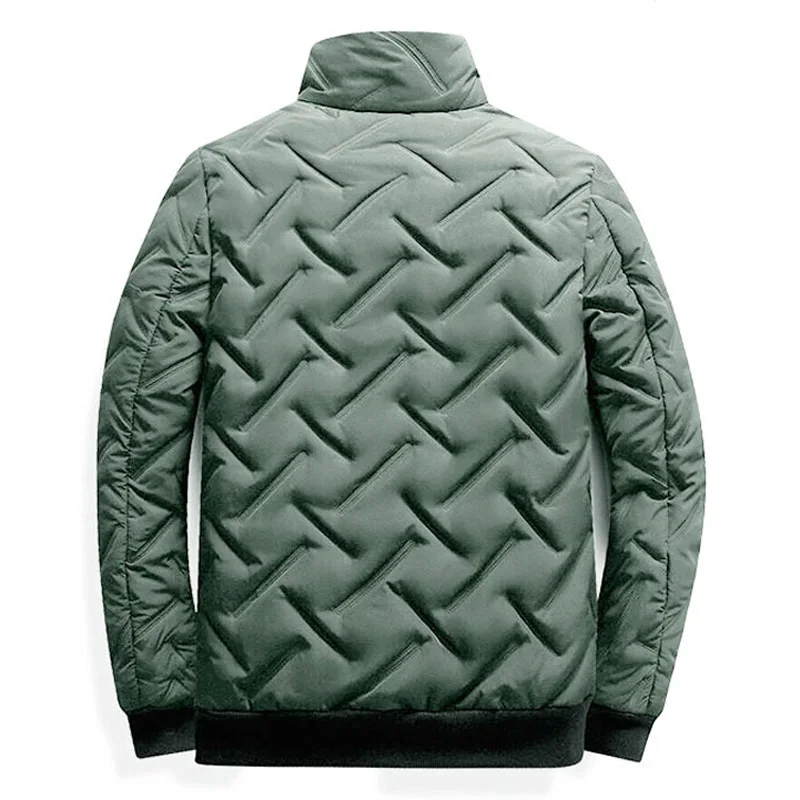 Parka Coat Men's Jacket Coats Autumn Winter Casual Solid Lightweight Parkas Long Sleeve Zipper Padded Men Parka Comfort Warm Men's Jackets