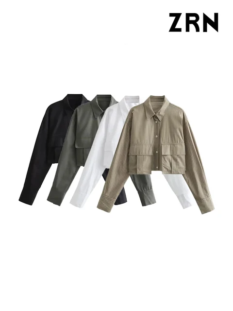 Blusas Cropped de Manga Longa ZRN: Elegância e Versatilidade para o Guarda-roupa Feminino