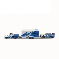 Maisto 1:64 Die - Cast Volkswagen Van & Car Trailer - Elite Transport Model Collection Gift (2019 Subaru BRZ)