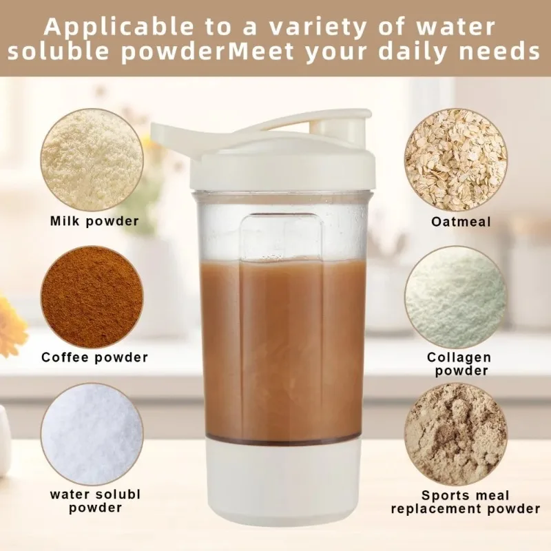 Electric Self Stirring Mug,Protein Powder Milkshake Shaker Bottle,USB Charging Shaker Cup with Scale 15 Oz Water Cup,BPA Free
