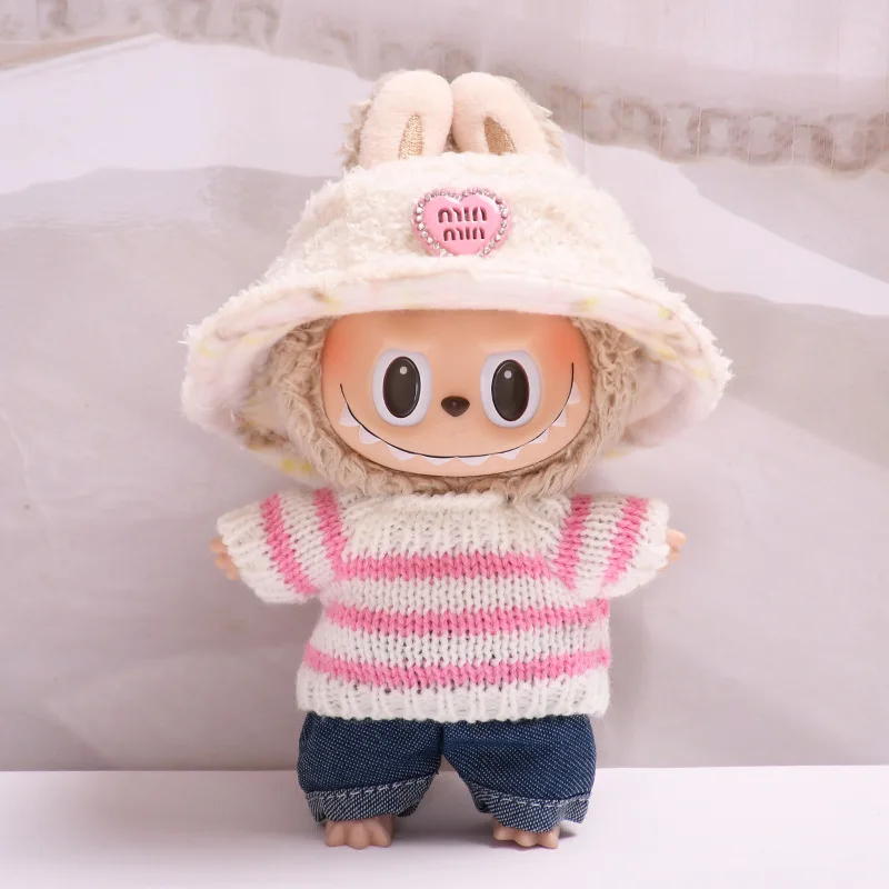 thumbnail image 1 of Ropa y accesorios para muñecas de peluche de 17 cm, minimuñecas de peluche, para muñecas de Kpop Exo Labubu de Corea, traje de mucama, regalo para niños, 1 of 5