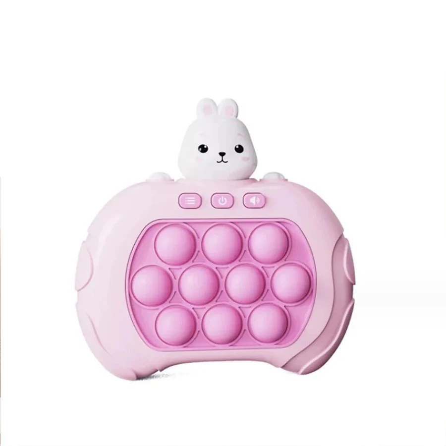 Electronic Quick Push Bubble Fidget Game Handle Toys Boys Girls Anti-Stress Toys with LED Game Machine Relieve Stress 1pcs fidget toys