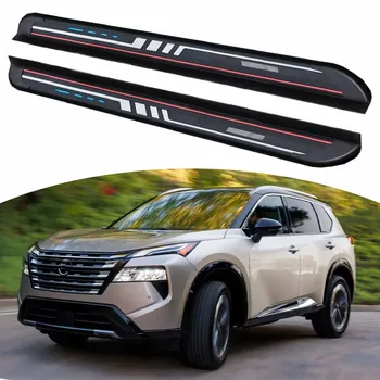Black Aluminum Running Boards Nerf Bars for Nissan X-Trail & Rogue 2021-2025