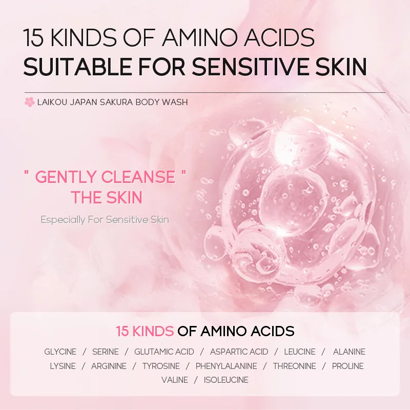 100ml Japan Sakura Shower Gel Moisturizing Whitening Cleaning Elegant Fragrance Oil Control Bodycare Skin Care