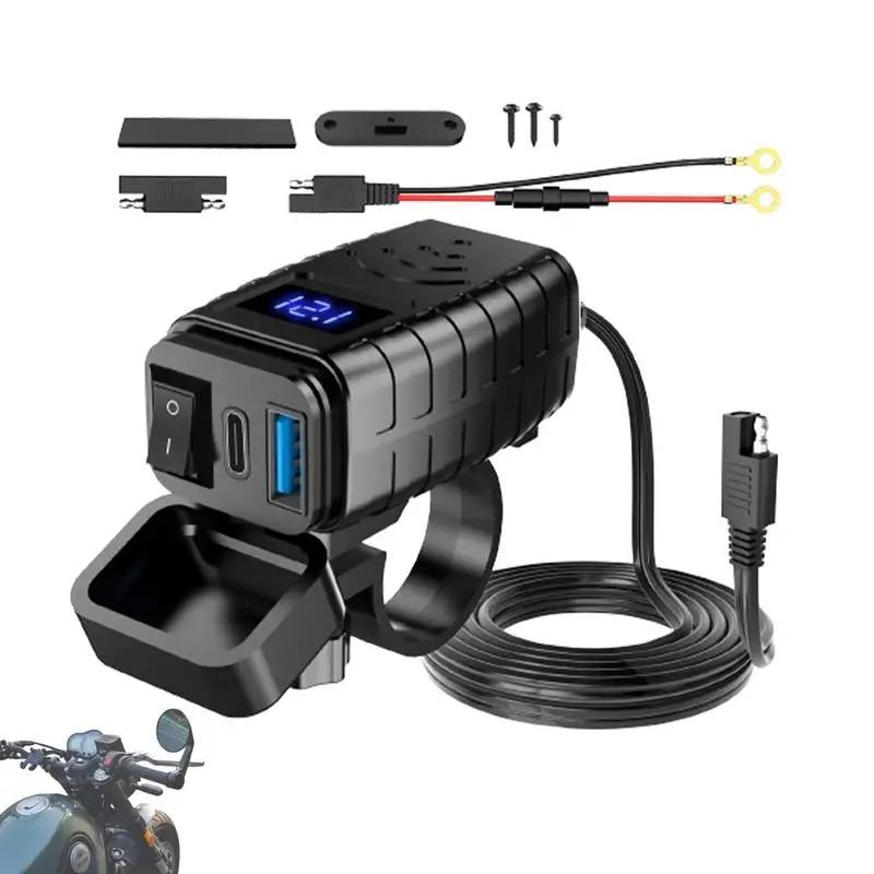 

Motorcycle USB Charger PD & Quick Charger 3.0 QC3.0 Fast Charging Motorcycle Phone Charger PD 3.0 Charger Socket For Phone