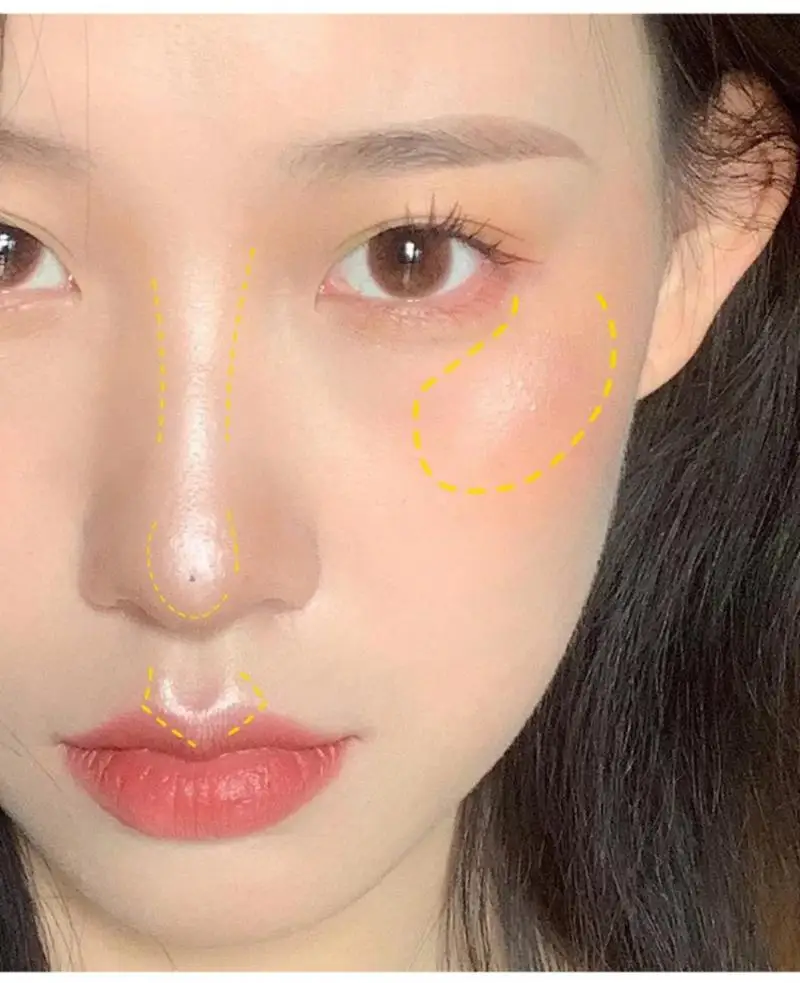Face highlighter Matte Glitter Highlighter Powder Face Contour Shimmer Illuminator Long Lasting Brighten Highlight Cosmetics Makeup Women