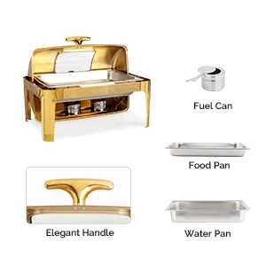 gold chafing dish