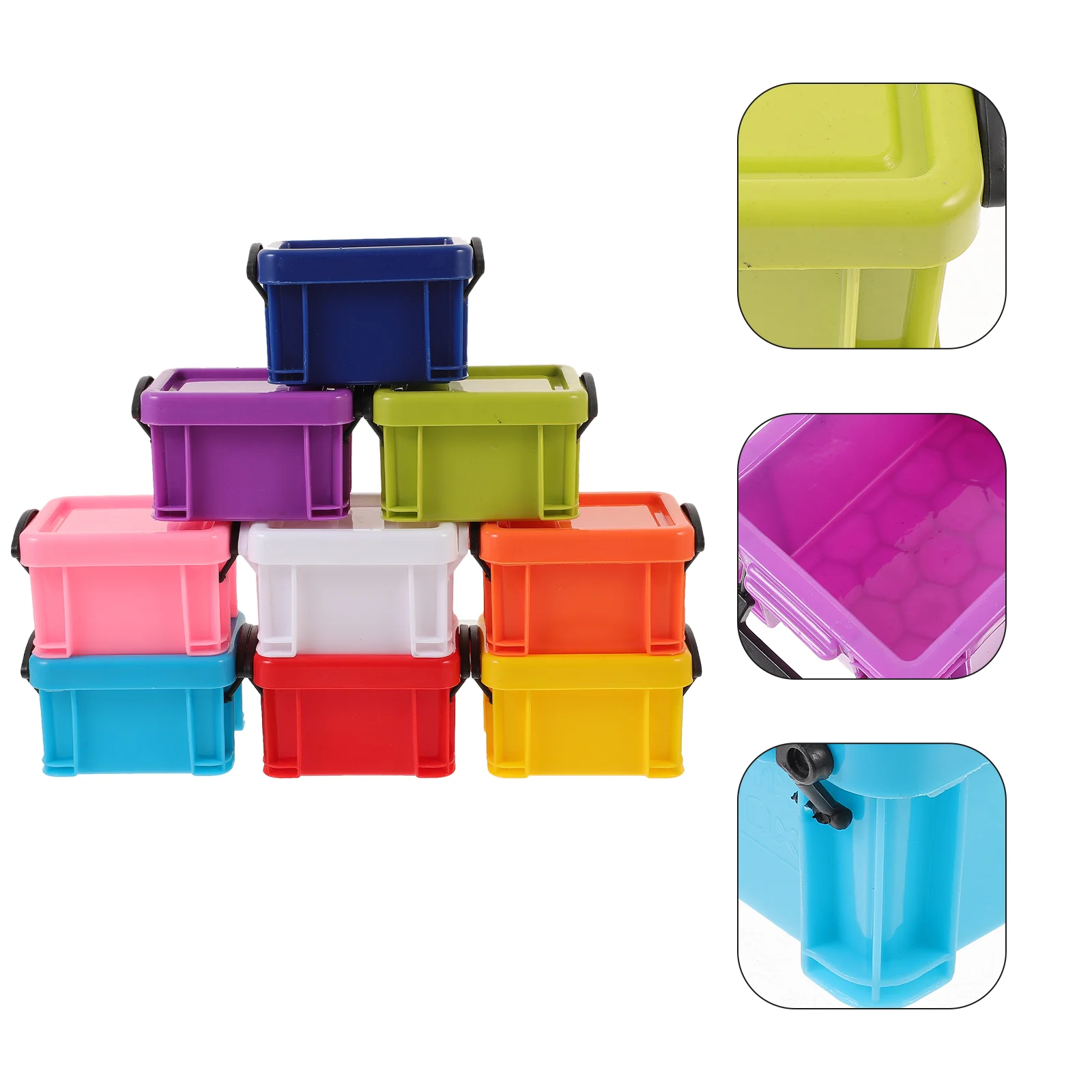 

9Pcs Small Jewelry Storage Box Storage Containers Small Jewelry Container Earring Box and Lid
