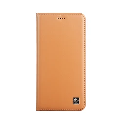 Premium Genuine Leather Flip Wallet Phone Case Cover for Blackview BV6300 Pro (Brown)
