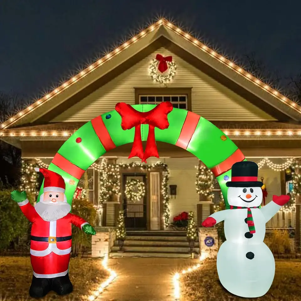Decorazione gonfiabile da 2,4 m, con luci LED integrate