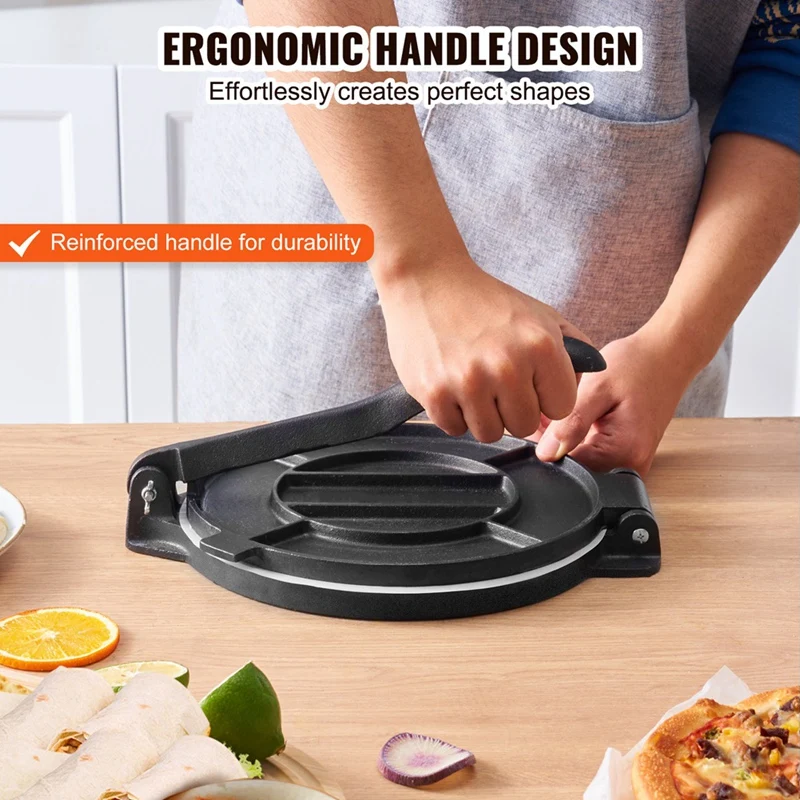 Cast Iron Tortilla Press 8 Inch Press And Tortilla Maker Press Heavy Duty Tortilla Press Cast Iron Prensa Para Tortillas 4