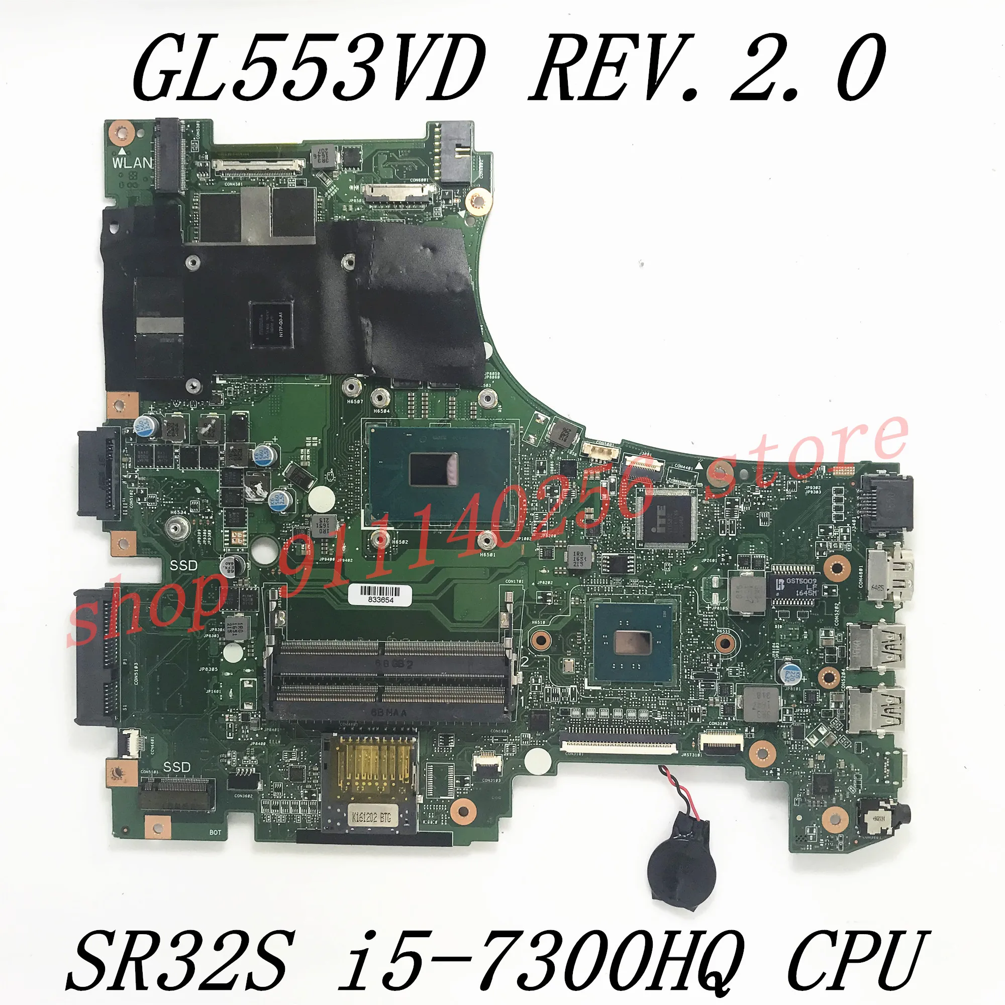 GL553VD High Quality Mainboard For Asus ROG GL553VD FX53VD ZX53V