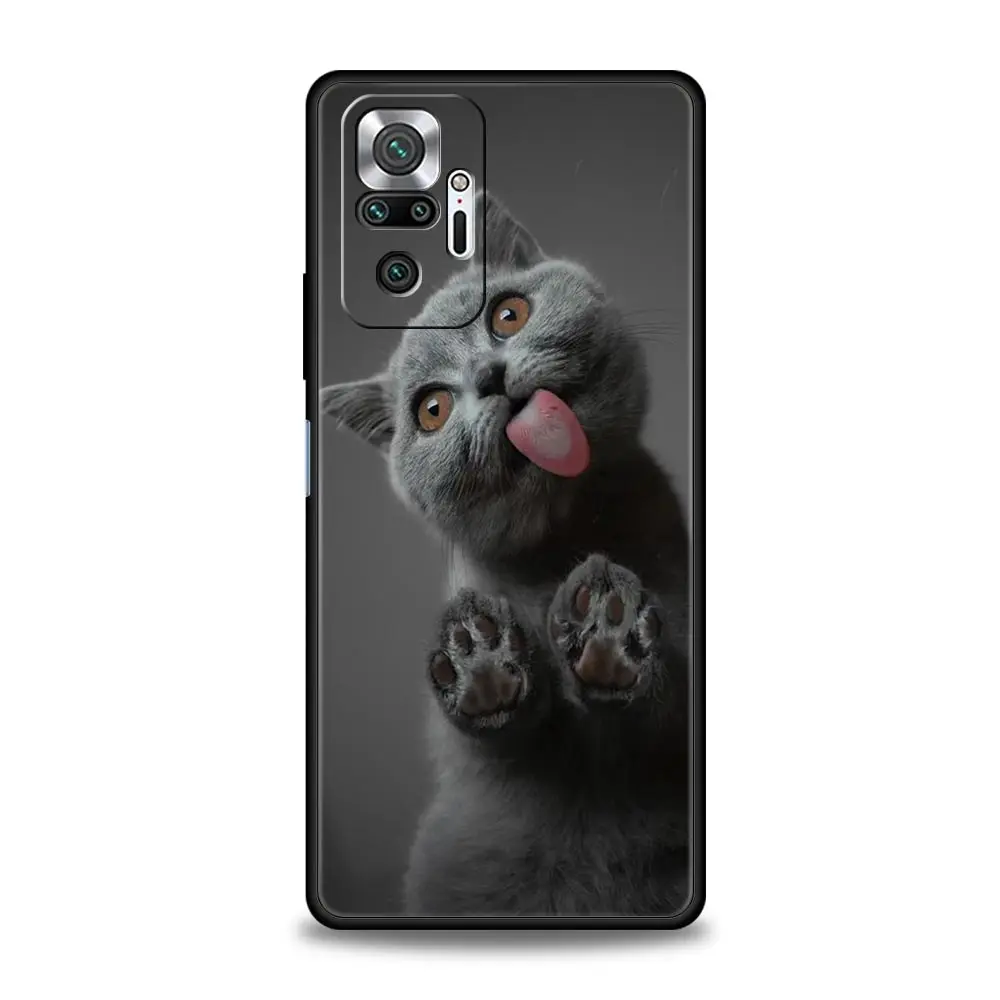 Cute Cartoon Cats Silicone Soft Phone Case - Durable Protective Bumper Cover