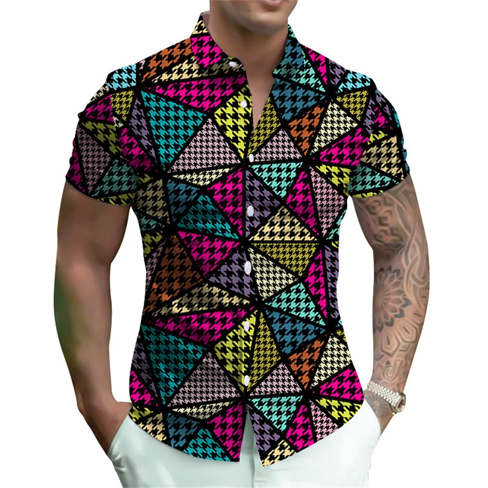 thumbnail image 1 of Camisas florales para hombre, verano 2024, camisas casuales frescas con estampado 3D de Hawaii para la playa, camisas de manga corta con solapa, blusas de calle, ropa para hombres y mujeres, 1 of 5