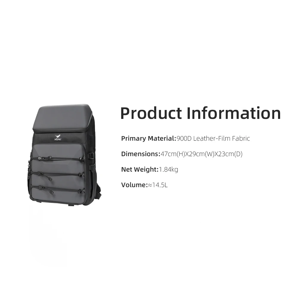 Sac à dos HGLRC B2 pour drone et appareil photo - Camouflage ou Noir