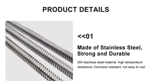 T16 Lead Screw 500mm Long With Brass Nut – 16mm Diameter, 4mm Pitch & Lead, Single Start For 3D Printer Z-Axis & CNC