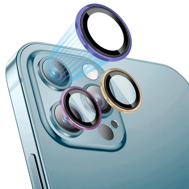 Étui de protection d'objectif d'appareil photo, anneau métallique en verre  trempé pour IPhone 13 12 11 Pro Max Mini téléphone Lentes, capuchon de  protection – les meilleurs produits dans la boutique en