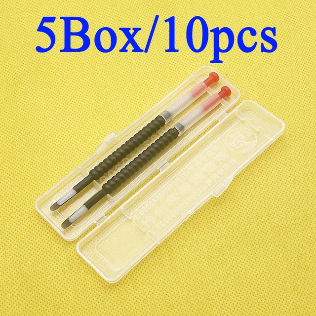 5Box/10Db Queen Tenyésztő Méh Szerszám Rovarátviteli Féreg Oltó Lárvák Tartós Méhész Szűz Tű Toll Pin Műanyag Kellékek