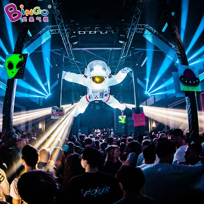 

Надувной гигантский подвесной астронавт космический человек 6 мВ для украшения сцены торговый центр для мероприятий